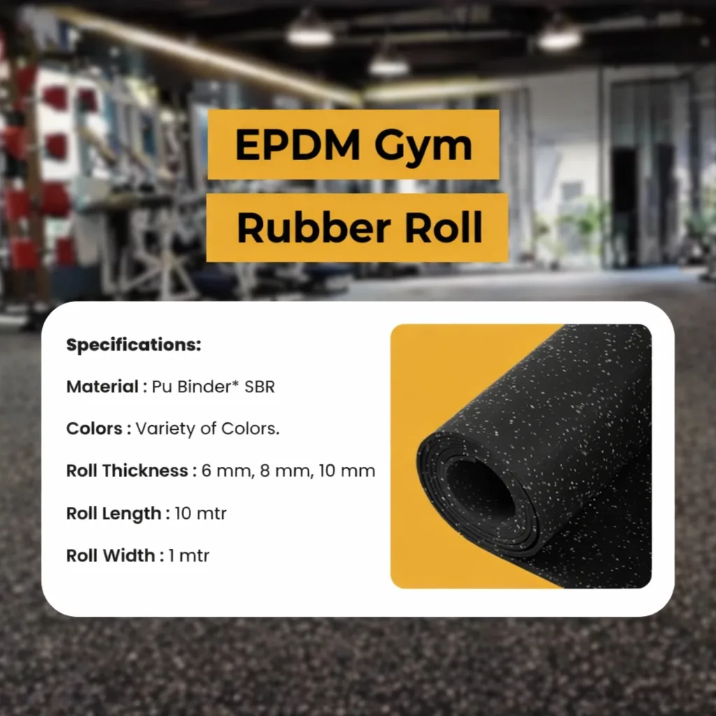Gym Rubber Roll Flooring 2