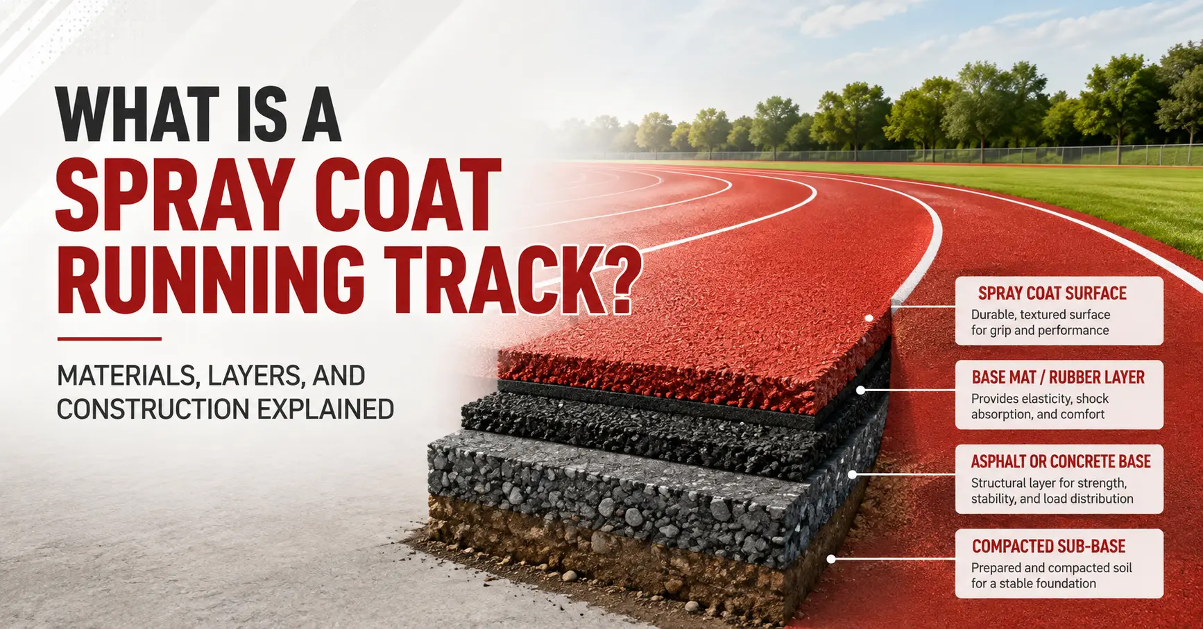 What Is a Spray Coat Running Track? Materials, Layers, and Construction Explained